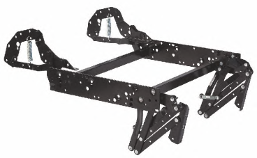 Mechanizmy fotela :: Armchair mechanisms Montaż na wsuwki :: Backrest assembled with slide-in joints Do fotela na nogach 25-75 mm :: For chair on 25-75 mm legs SF 305-5 6,00 Podwójny