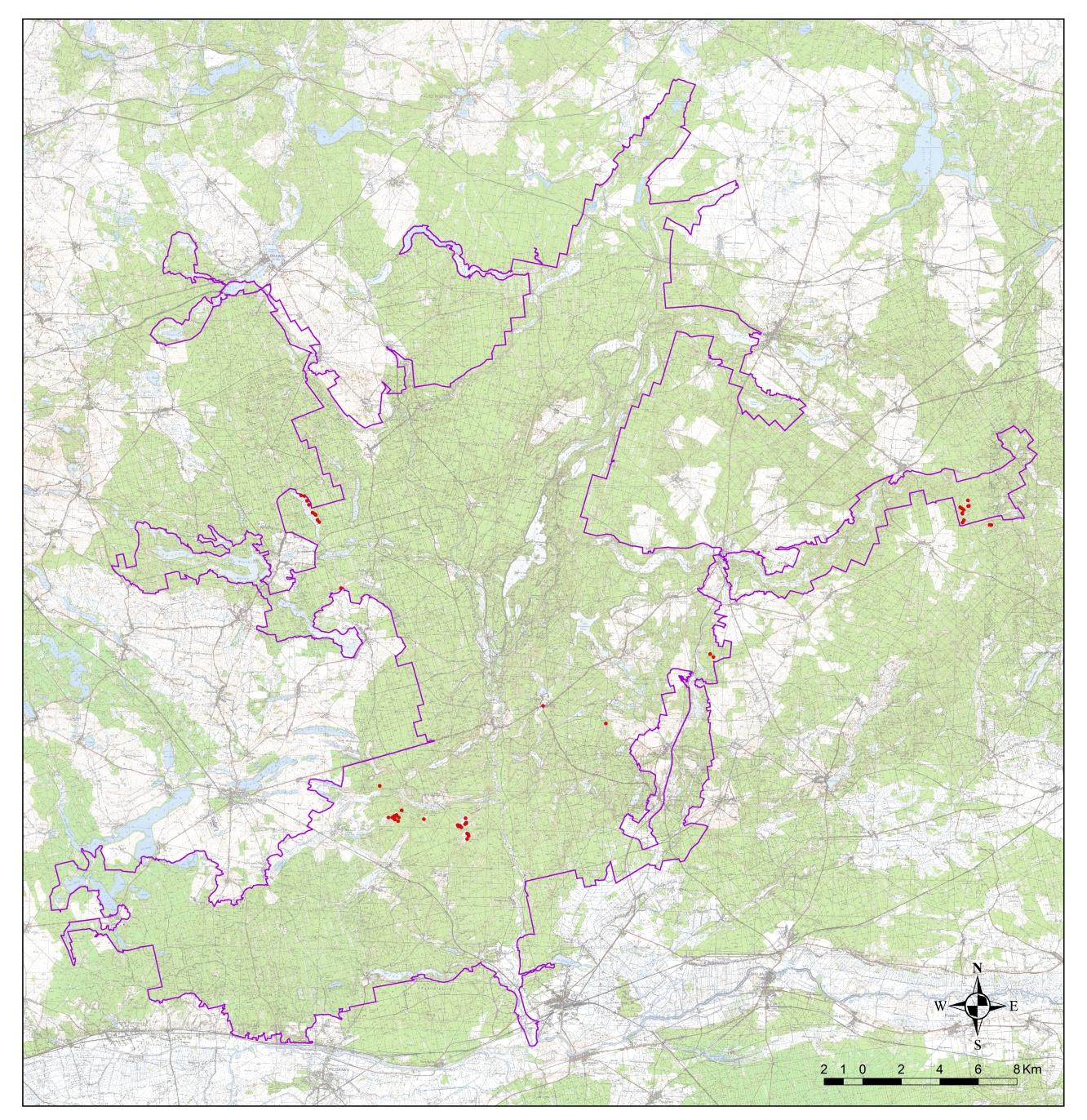 także torfowce, turzyce, zarośla wierzbowe oraz drzewa i ich podrost (Pinus sylvestris, Alnus glutinosa, Betula pendula).
