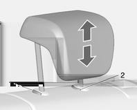 Fotele, elementy bezpieczeństwa 37 Zagłówki przednich foteli Regulacja wysokości Regulacja położenia poziomego Zagłówki tylnych foteli Regulacja wysokości Pociągnąć zagłówek w górę.