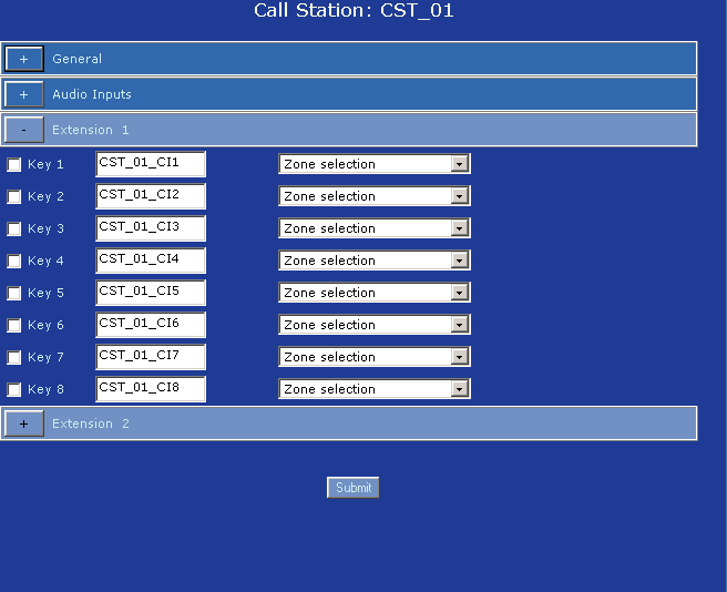 Praesideo 3.0 Instrukcja Instalacji i Obsługi 8 Konfiguracja systemu pl 336 40.5.7 Rozszerzenie (klawiatura) 1 2 rys. 40.32: Konfiguracja stacji wywoławczej, krok 6 tabela 40.