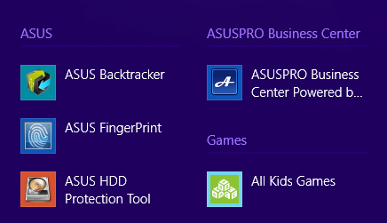 Aplikacja ASUS FingerPrint Aplikacja ASUS FingerPrint umożliwia przechwytywanie danych biometrycznych w postaci linii papilarnych przy użyciu czytnika linii papilarnych komputera notebook PC.