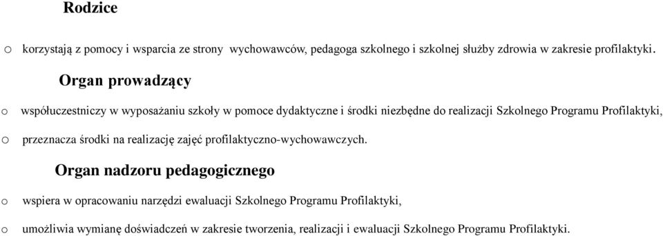 Profilaktyki, o przeznacza środki na realizację zajęć profilaktyczno-wychowawczych.