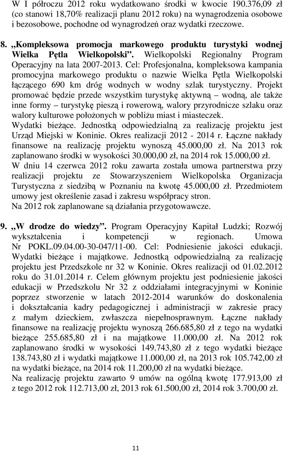 Cel: Profesjonalna, kompleksowa kampania promocyjna markowego produktu o nazwie Wielka Pętla Wielkopolski łączącego 690 km dróg wodnych w wodny szlak turystyczny.
