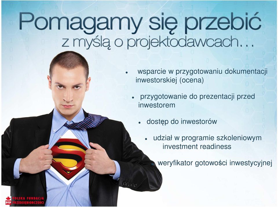 dostęp do inwestorów udział w programie szkoleniowym