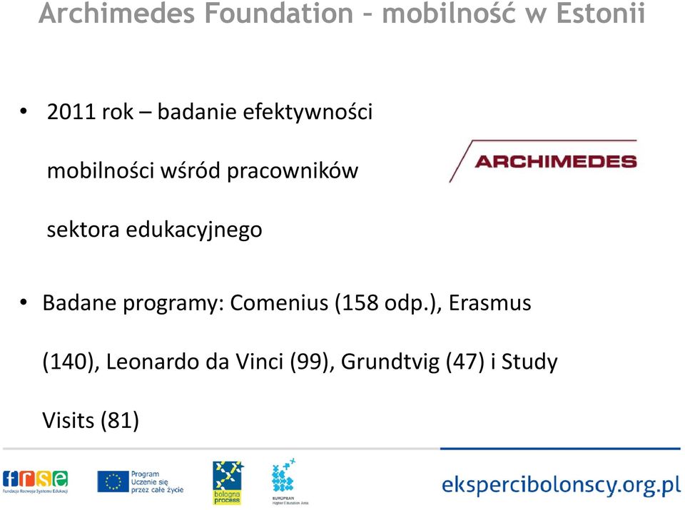edukacyjnego Badane programy: Comenius (158 odp.