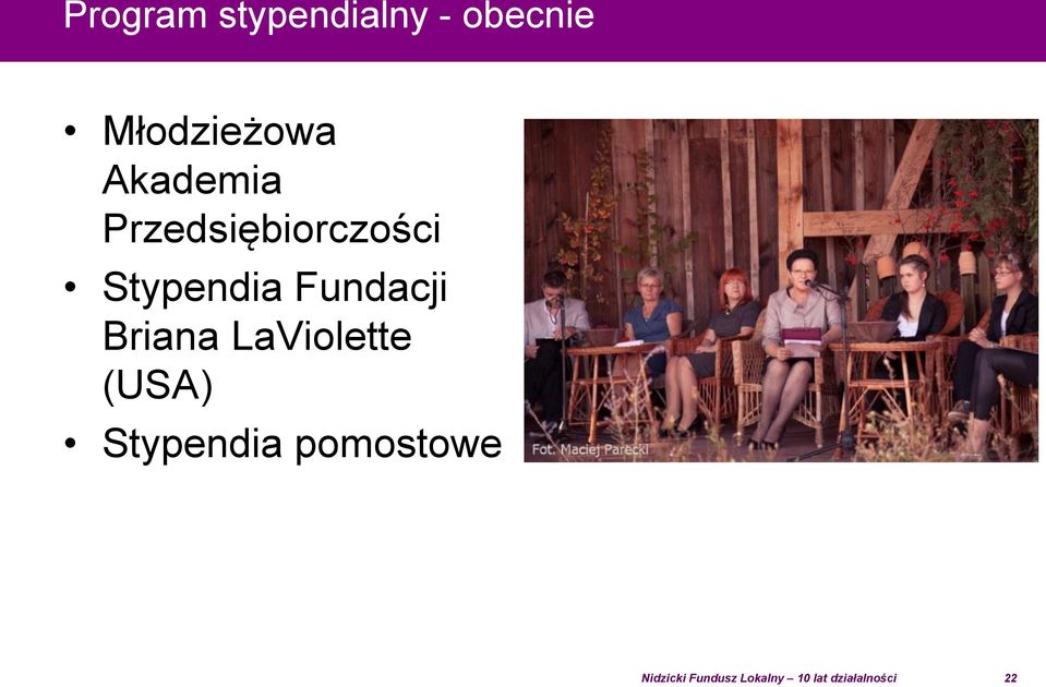 Przedsiębiorczości Stypendia