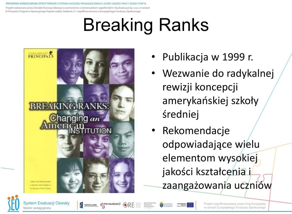 amerykańskiej szkoły średniej Rekomendacje