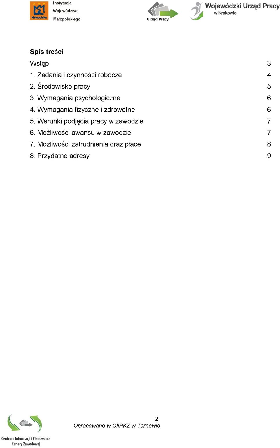 Wymagania fizyczne i zdrowotne 6 5.