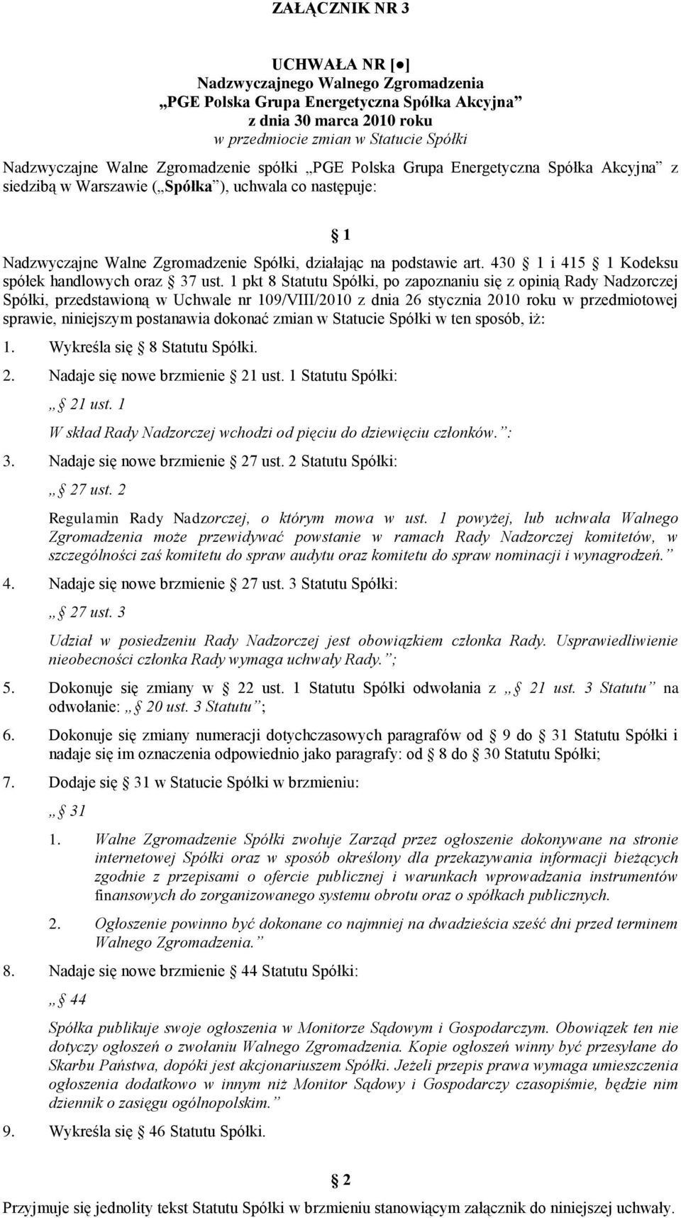 430 1 i 415 1 Kodeksu spółek handlowych oraz 37 ust.