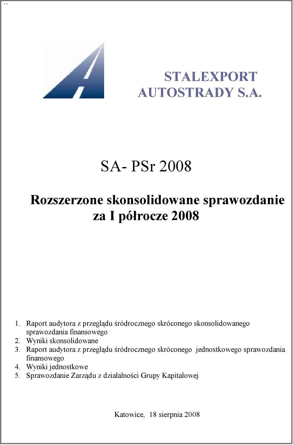 Wyniki skonsolidowane 3.