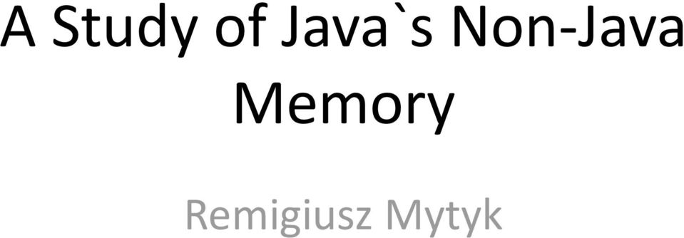 Non-Java