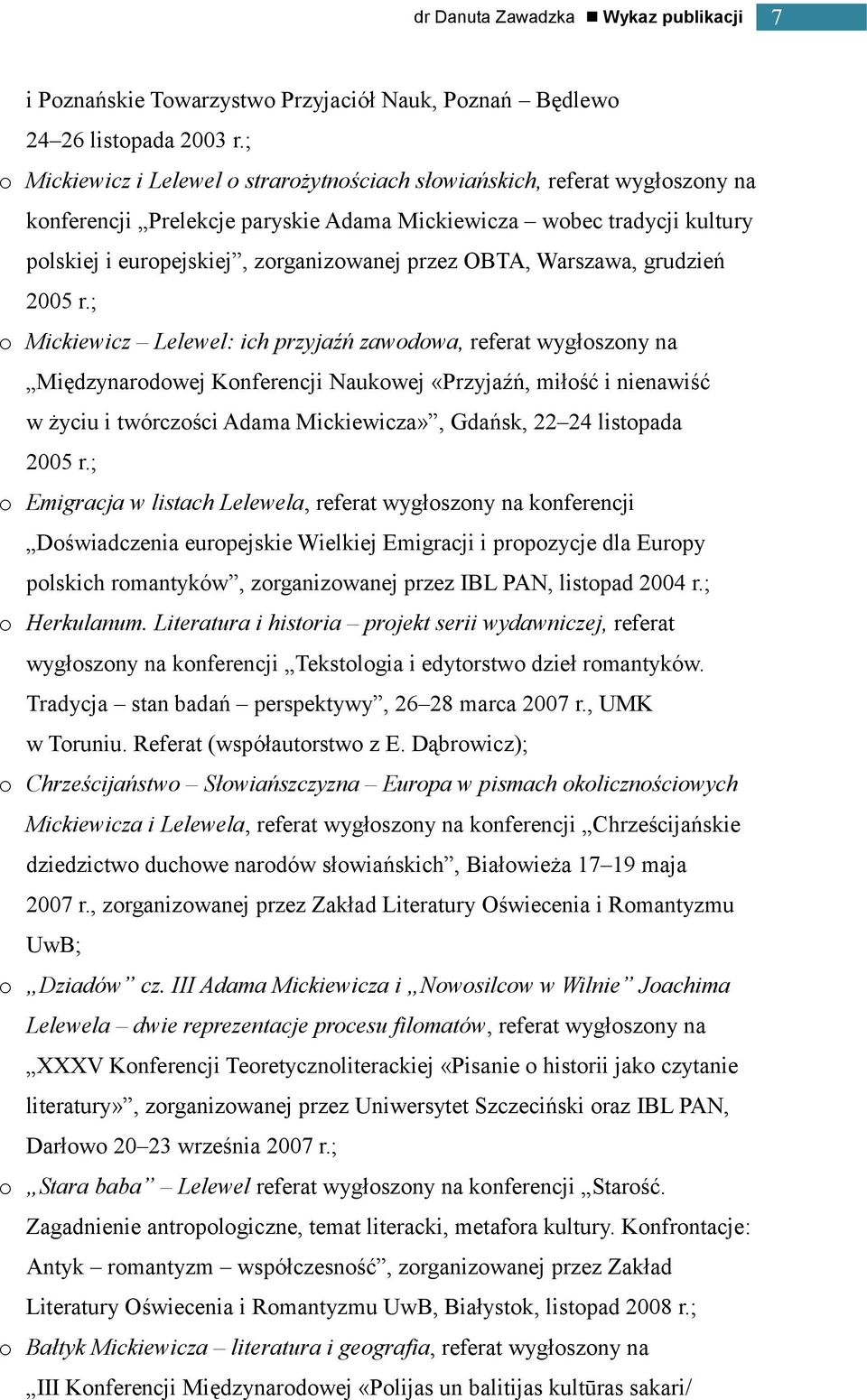 OBTA, Warszawa, grudzień 2005 r.