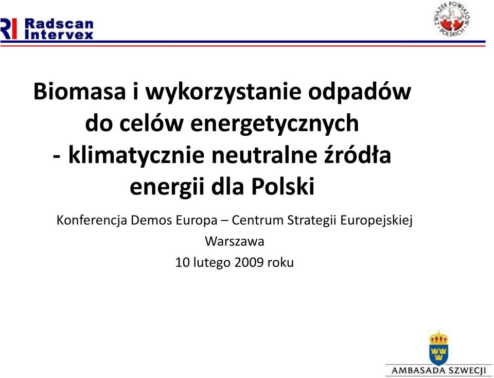 energii dla Polski Konferencja Demos Europa