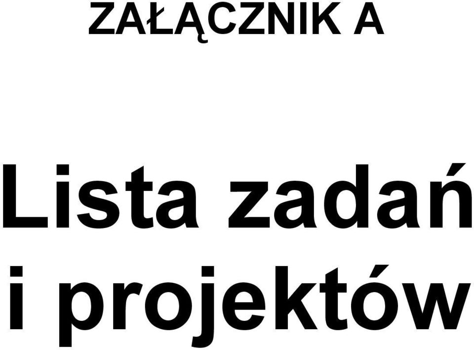 zadań i