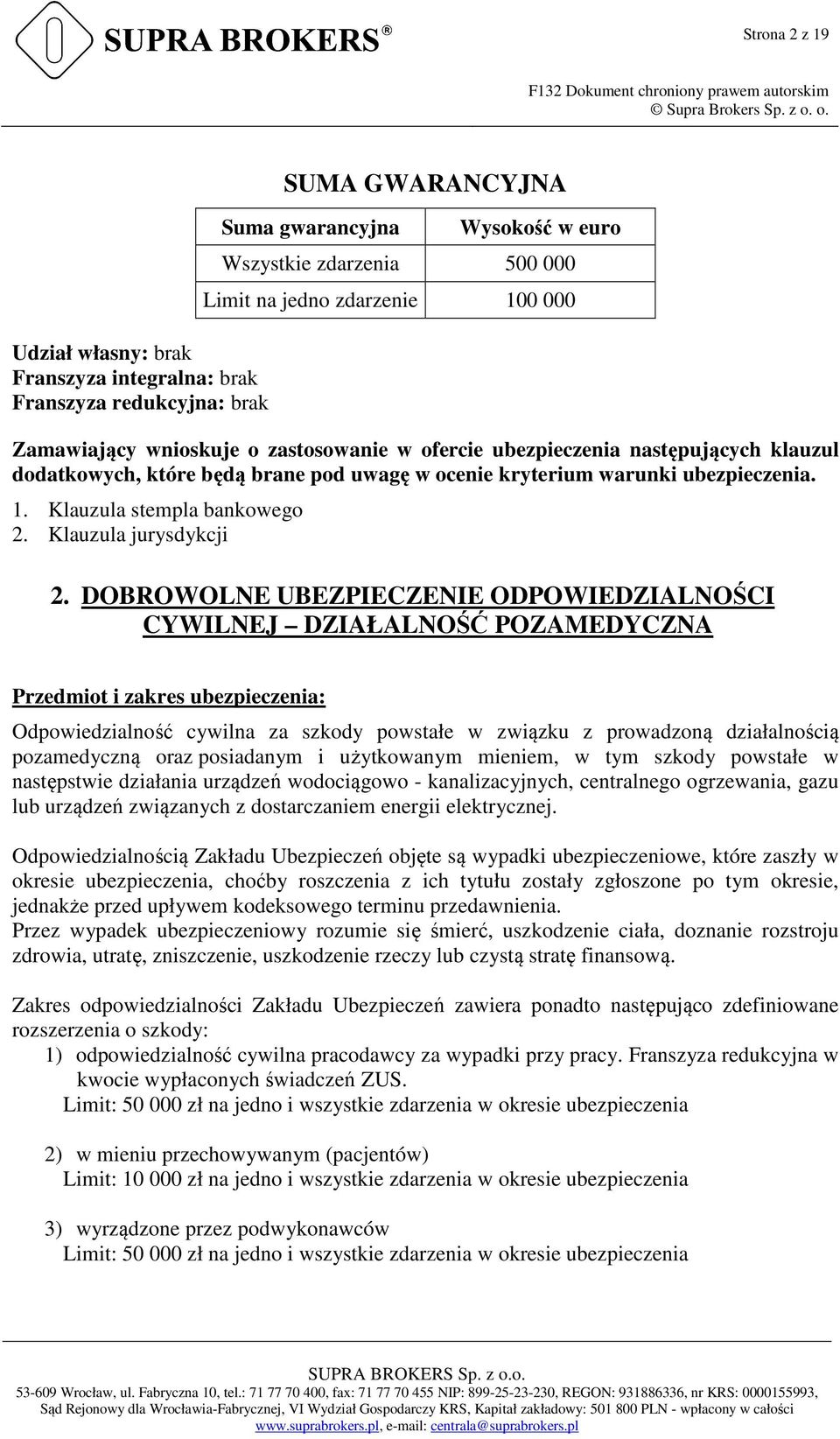 Klauzula jurysdykcji 2.