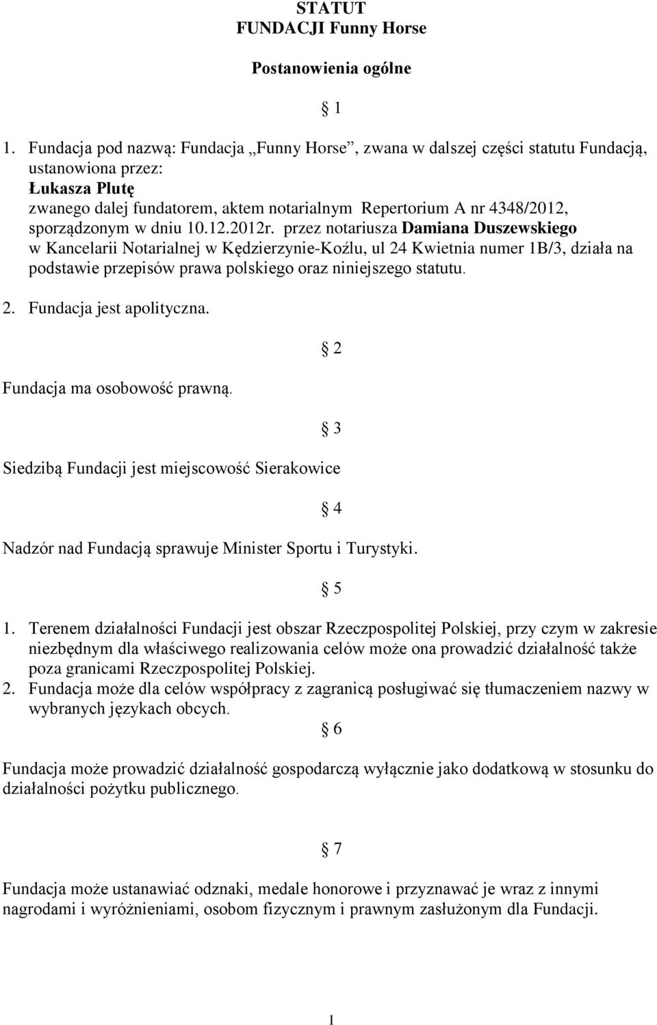 sporządzonym w dniu 10.12.2012r.