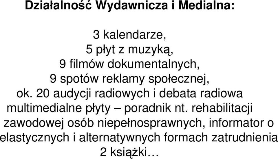 20 audycji radiowych i debata radiowa multimedialne płyty poradnik nt.