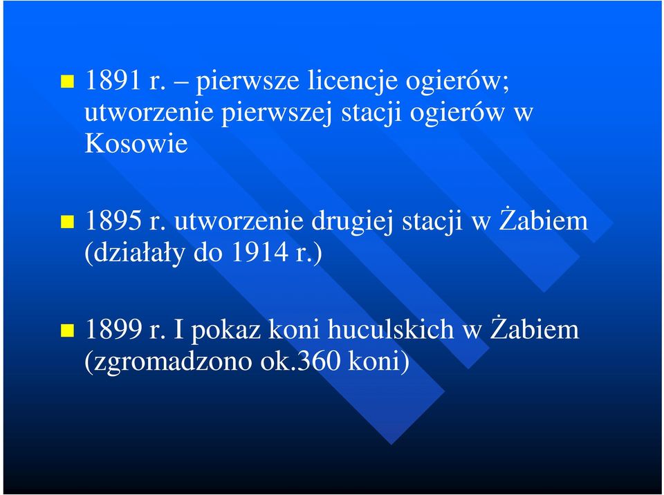 stacji ogierów w Kosowie 1895 r.