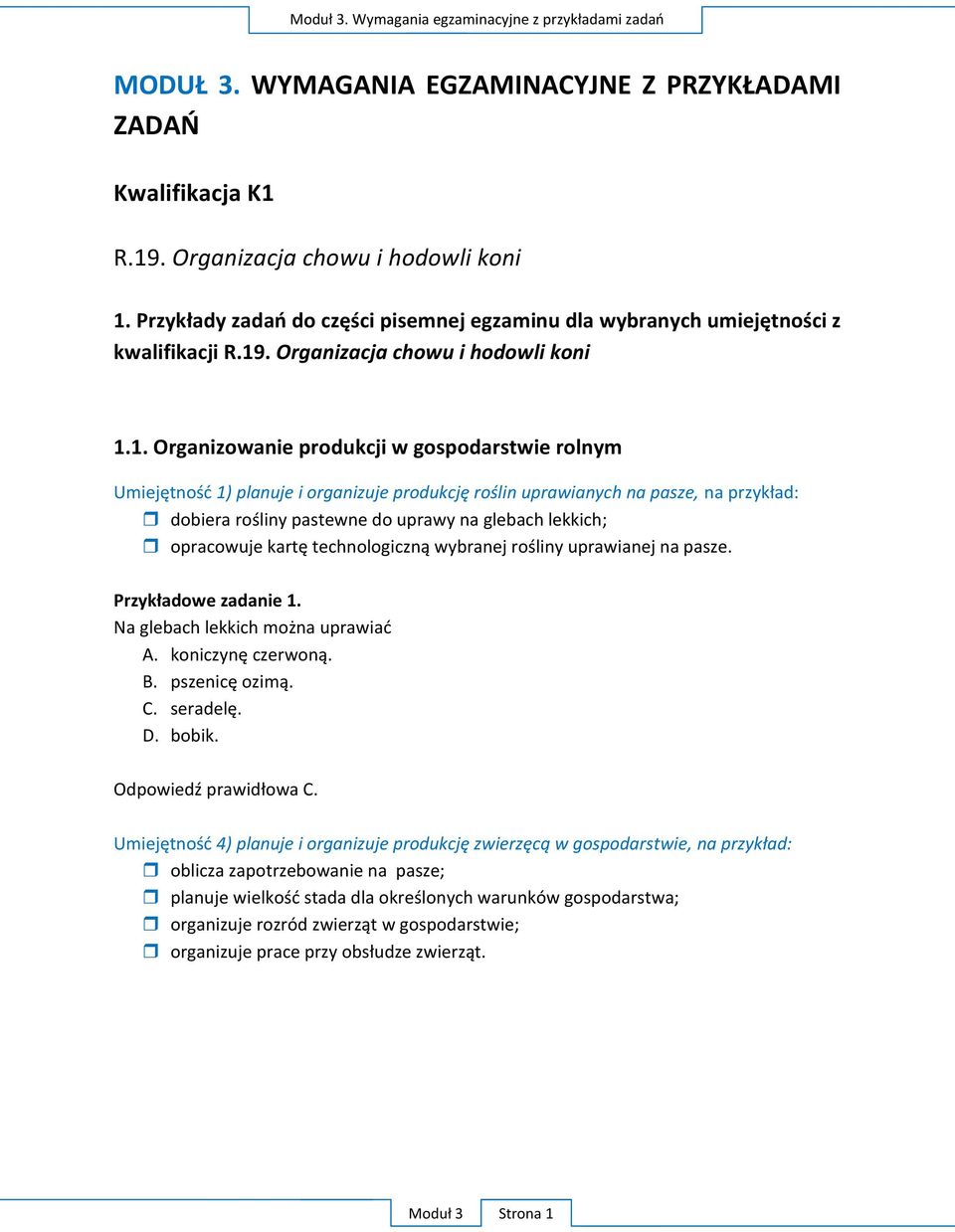 Organizacja chowu i hodowli koni 1.