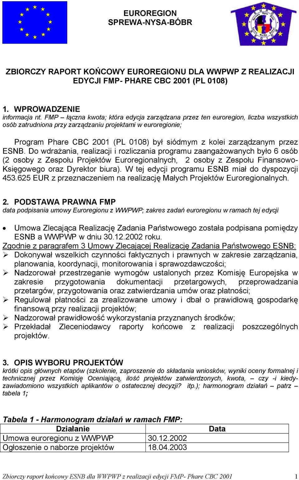 zarządzanym przez ESNB.