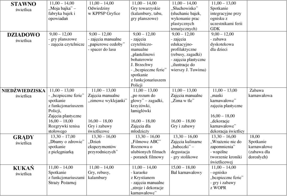 towarzyskie (kalambury, tabu, gry planszowe) czytelniczomanualne plastelinowi bohaterowie J.