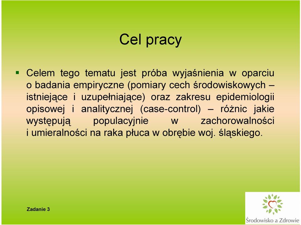 zakresu epidemiologii opisowej i analitycznej (case-control) różnic jakie