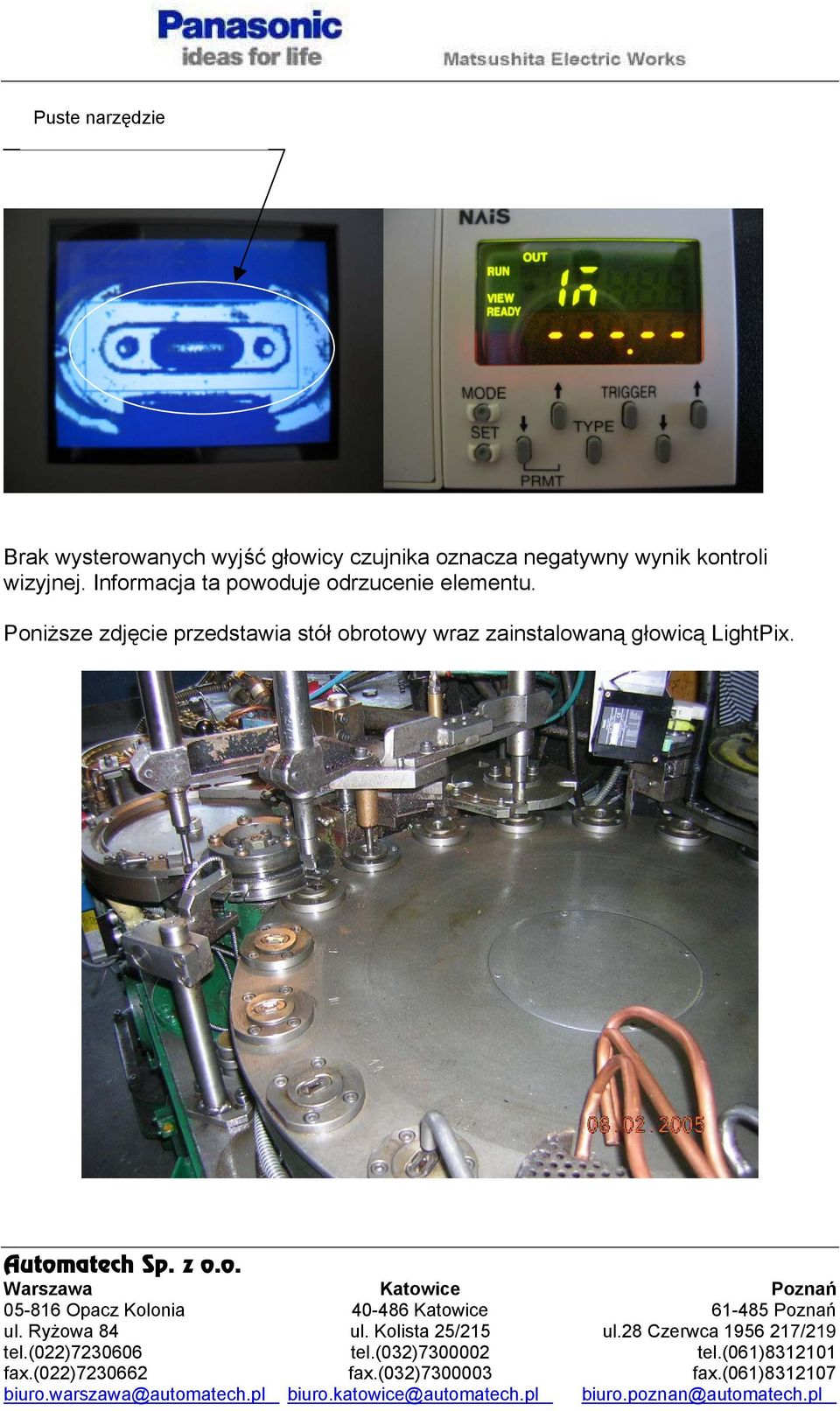 Informacja ta powoduje odrzucenie elementu.