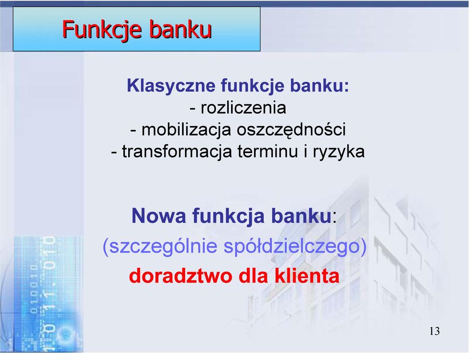 transformacja terminu i ryzyka