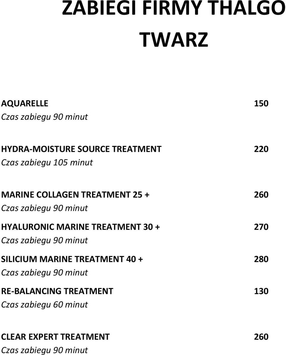 260 HYALURONIC MARINE TREATMENT 30 + 270 SILICIUM MARINE TREATMENT 40