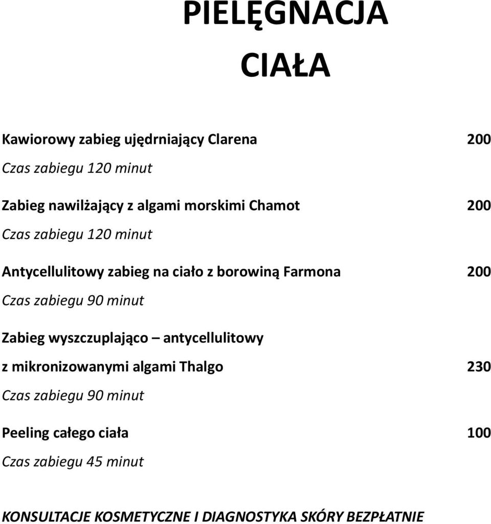 z borowiną Farmona 200 Zabieg wyszczuplająco antycellulitowy z mikronizowanymi algami Thalgo