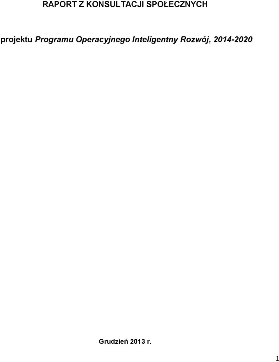 Programu Operacyjnego