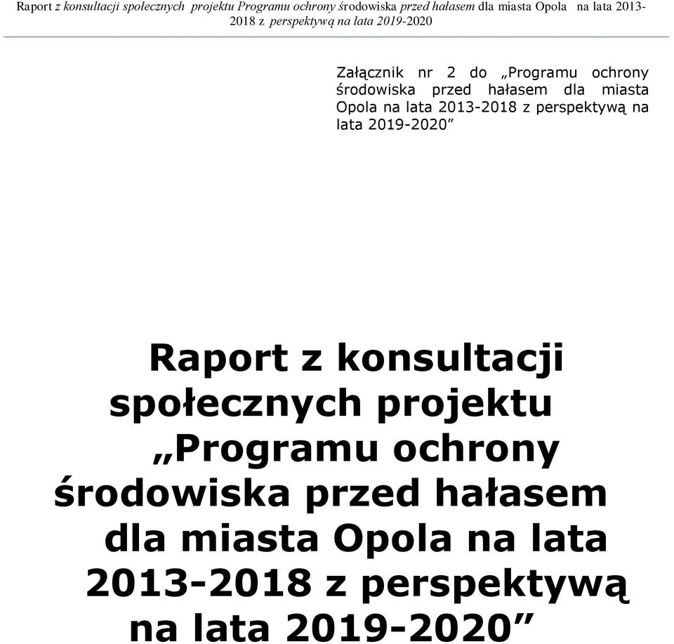 z konsultacji społecznych projektu Programu ochrony środowiska przed