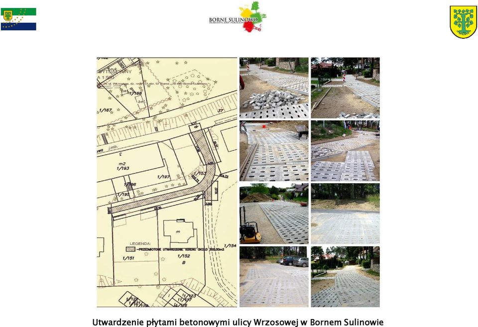 betonowymi ulicy