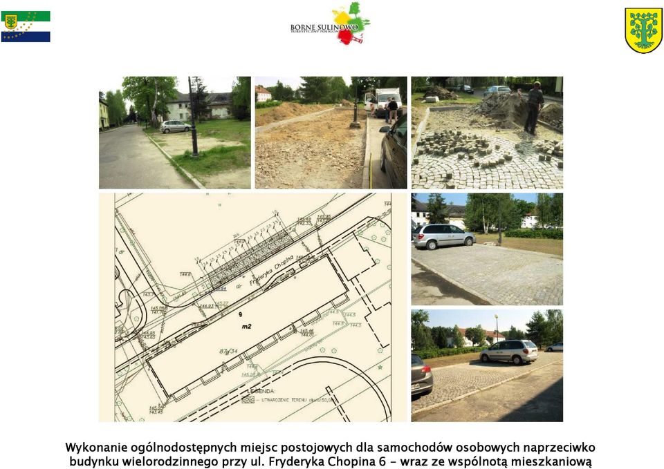 naprzeciwko budynku wielorodzinnego przy