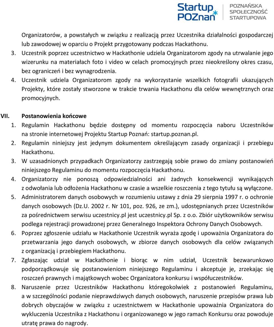 i bez wynagrodzenia. 4.
