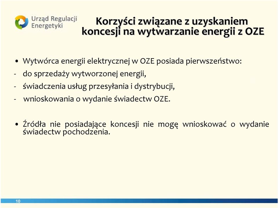 świadczenia usług przesyłania i dystrybucji, wnioskowania o wydanie świadectw OZE.