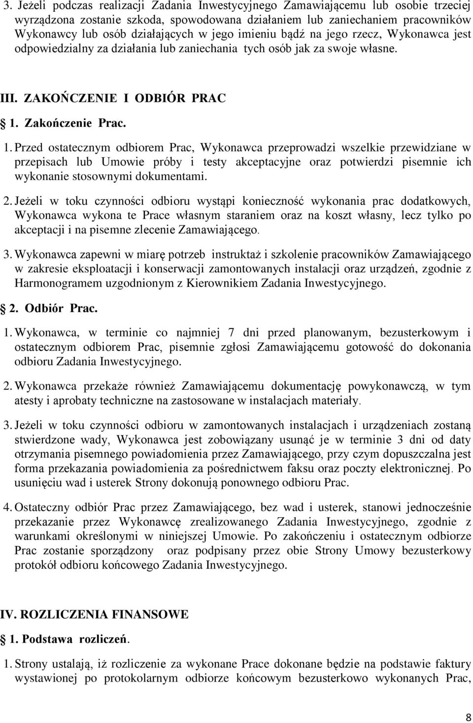Zakończenie Prac. 1.