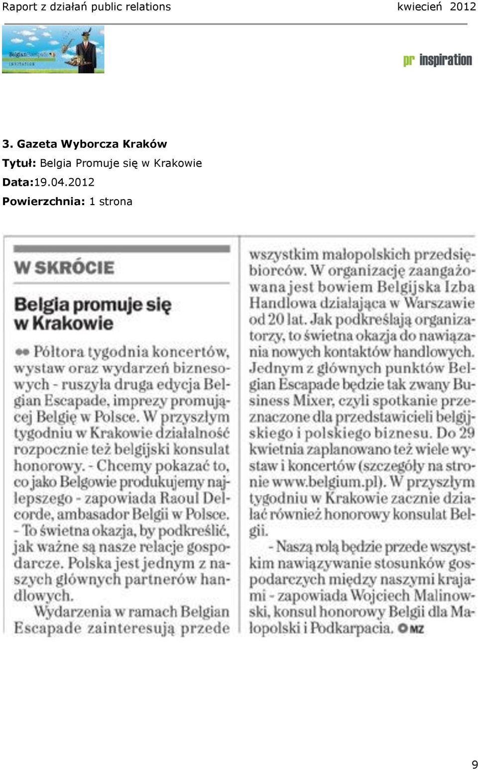Belgia Promuje się