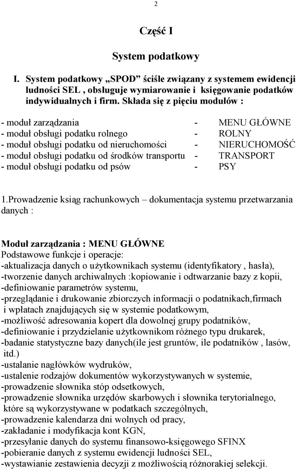 transportu - TRANSPORT - moduł obsługi podatku od psów - PSY 1.