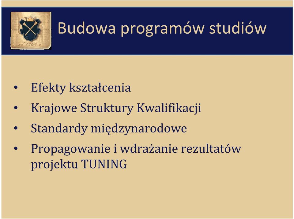 Kwalifikacji Standardy międzynarodowe