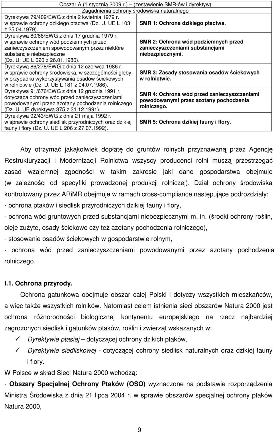 w sprawie ochrony wód podziemnych przed zanieczyszczeniem spowodowanym przez niektóre substancje niebezpieczne (Dz. U. UE L 020 z 26.01.1980). Dyrektywa 86/278/EWG z dnia 12 czerwca 1986 r.