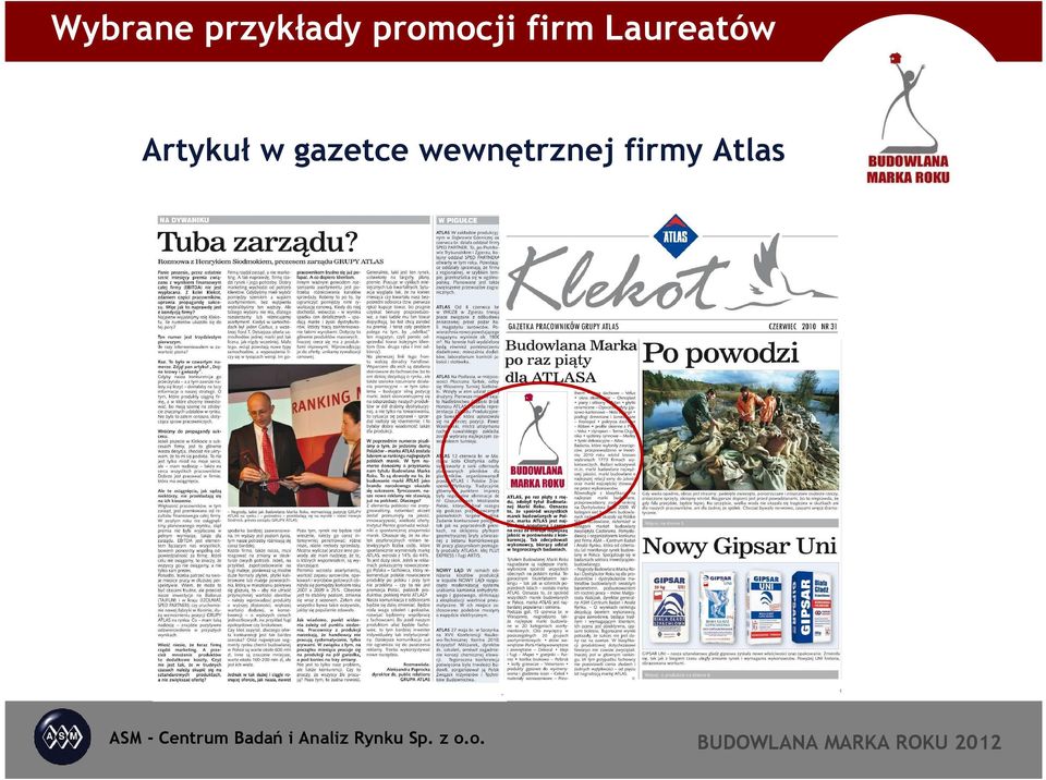 Laureatów Artykuł w