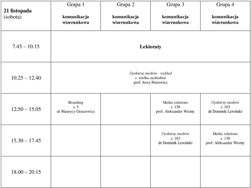 15 Lektoraty wykład
