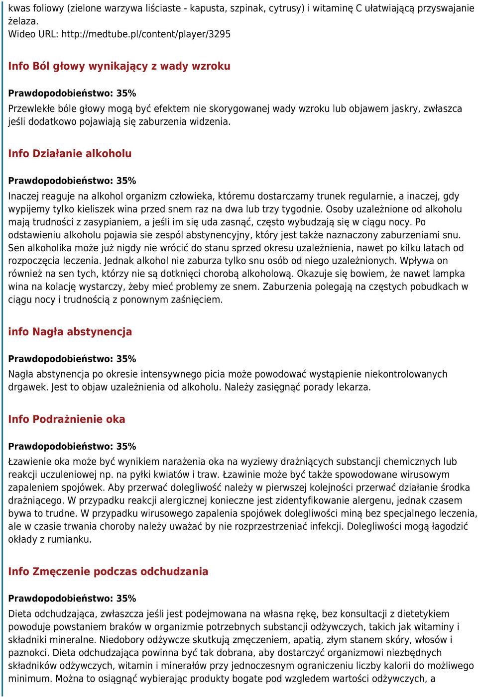 zaburzenia widzenia.