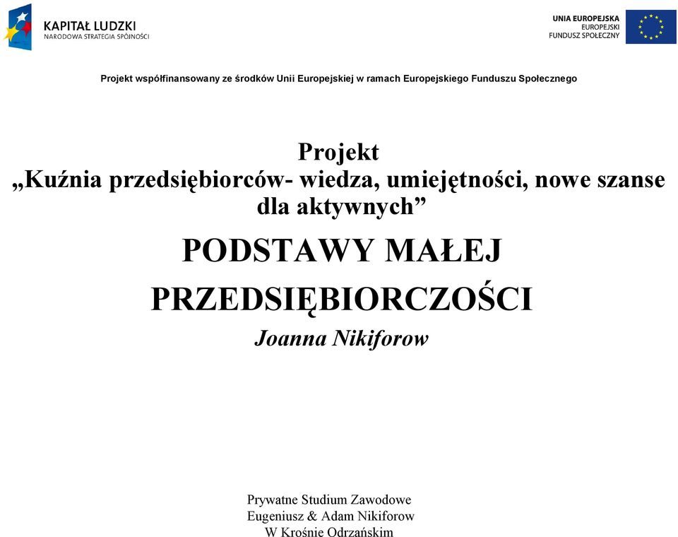 szanse dla aktywnych PODSTAWY