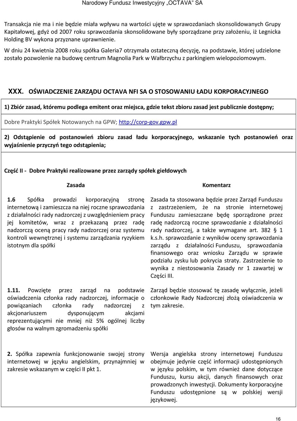 W dniu 24 kwietnia 2008 roku spółka Galeria7 otrzymała ostateczną decyzję, na podstawie, której udzielone zostało pozwolenie na budowę centrum Magnolia Park w Wałbrzychu z parkingiem wielopoziomowym.