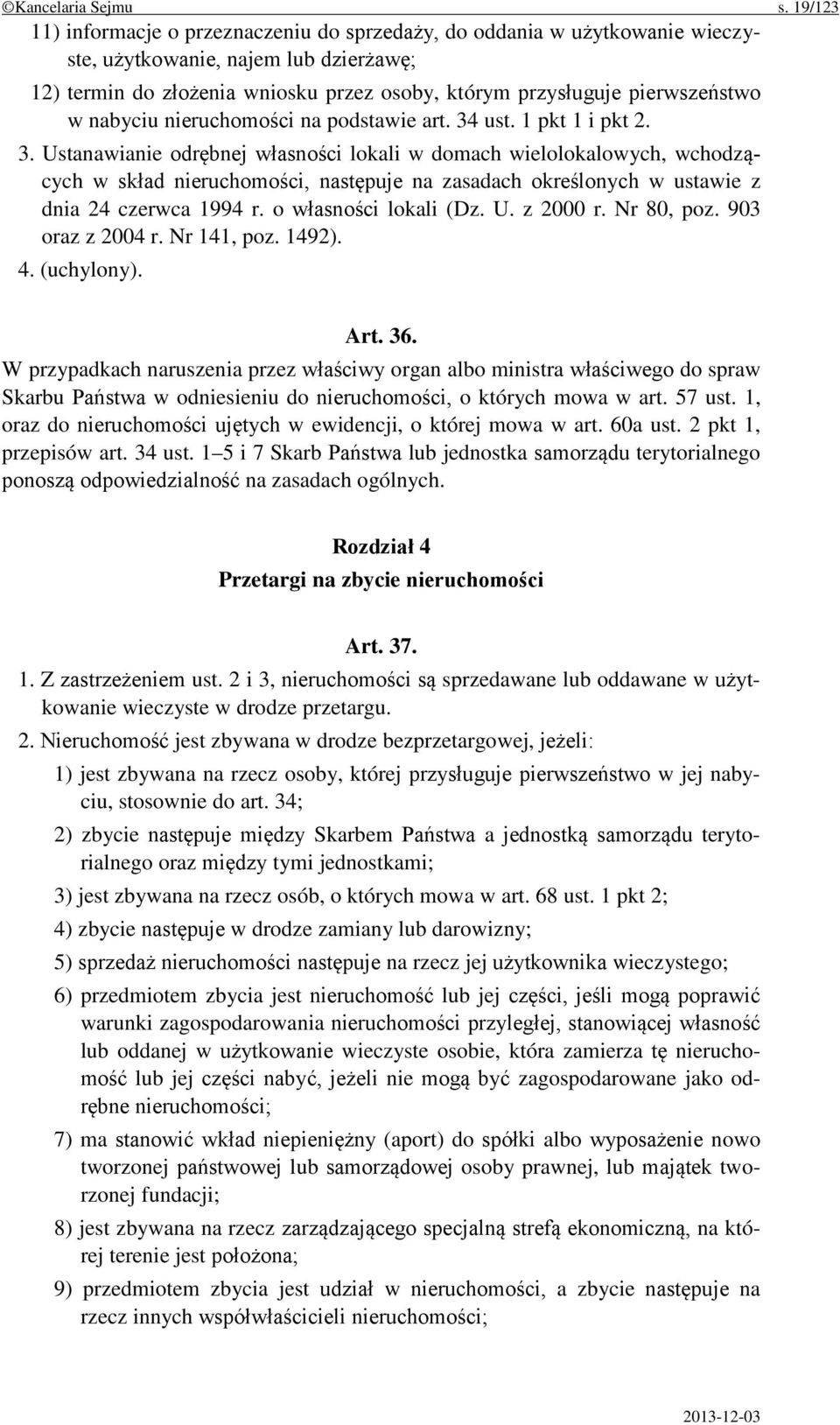 w nabyciu nieruchomości na podstawie art. 34