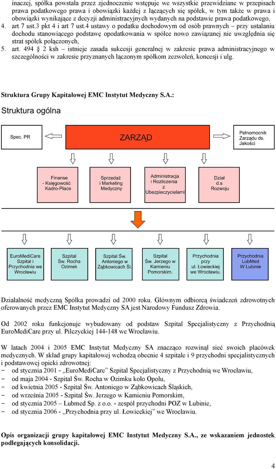 4 ustawy o podatku dochodowym od osób prawnych przy ustalaniu dochodu stanowiącego podstawę opodatkowania w spółce nowo zawiązanej nie uwzględnia się strat spółek połączonych, 5. art.