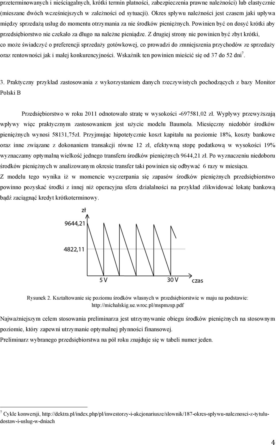 Powinien być on dosyć krótki aby przedsiębiorstwo nie czekało za długo na należne pieniądze.