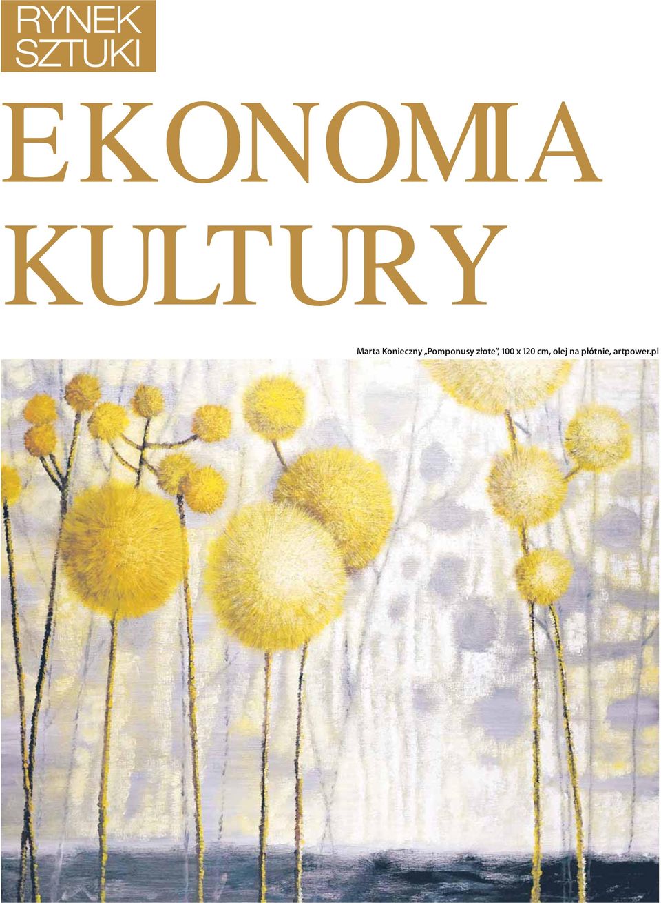 Pomponusy złote, 100 x 120